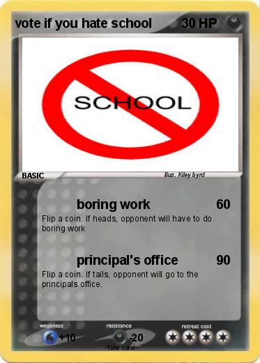 Pokemon vote if you hate school
