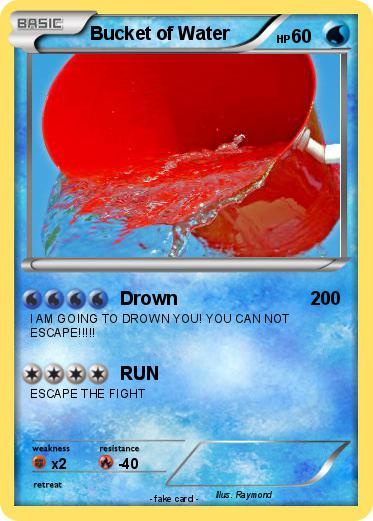 Pokemon Bucket of Water