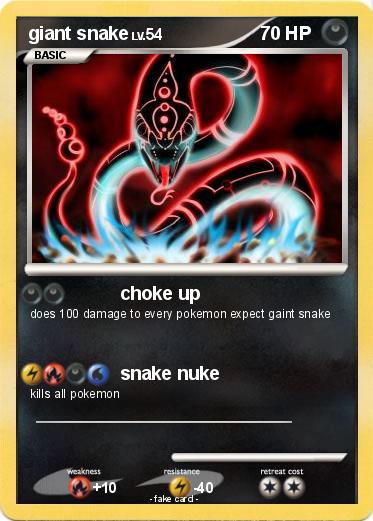 Pokemon giant snake