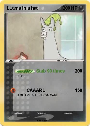 Pokemon LLama in a hat
