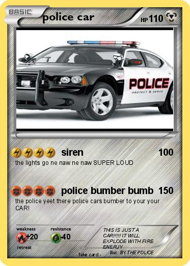 Pokemon police car
