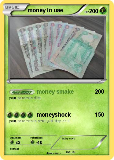 Pokemon money in uae