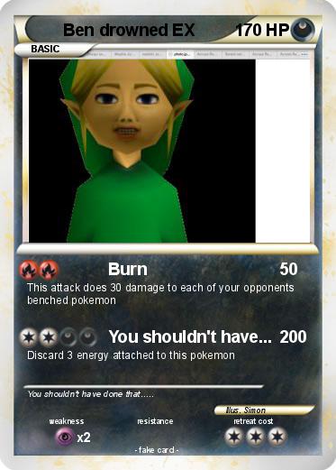 Pokemon Ben drowned EX