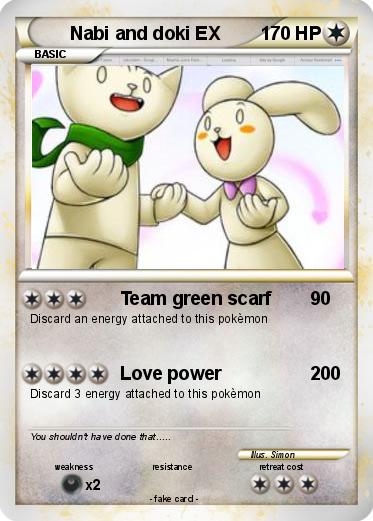 Pokemon Nabi and doki EX