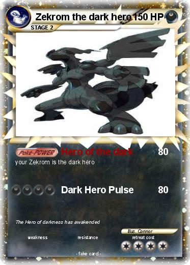 Pokemon Zekrom the dark hero