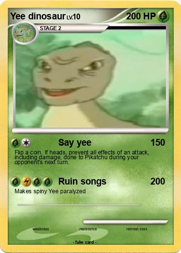 Pokemon Yee dinosaur