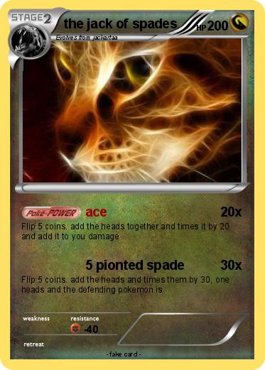 Pokemon the jack of spades