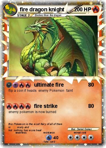 Pokemon fire dragon knight