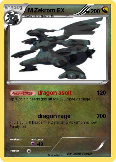 Pokemon M Zekrom EX
