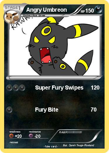 Pokemon Angry Umbreon
