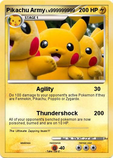 Pokemon Pikachu Army