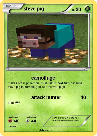Pokemon steve pig