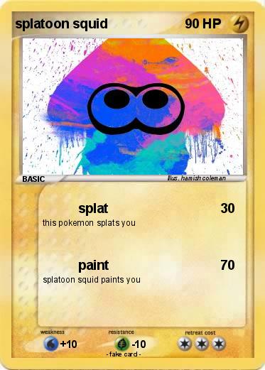 Pokemon splatoon squid