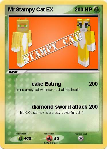 Pokemon Mr.Stampy Cat EX