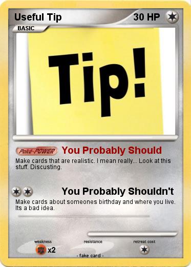 Pokemon Useful Tip