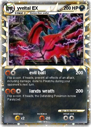 Pokemon yveltal EX