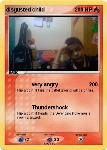 Pokemon disgusted child