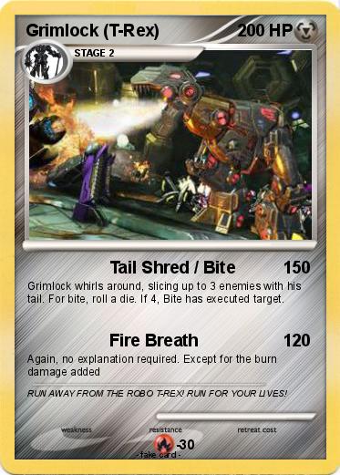 Pokemon Grimlock (T-Rex)