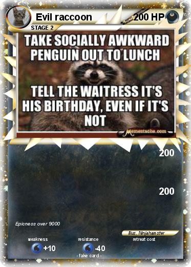 Pokemon Evil raccoon