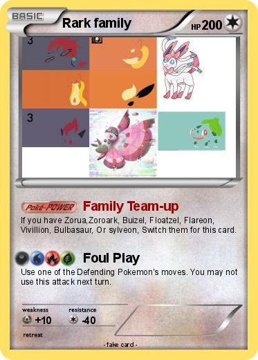 Pokemon Rark family