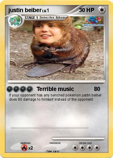 Pokemon justin beiber