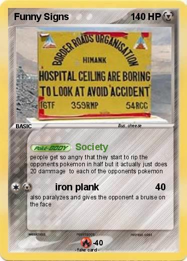 Pokemon Funny Signs