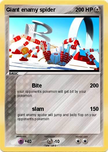 Pokemon Giant enamy spider