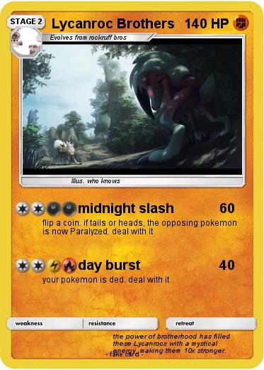 Pokemon Lycanroc Brothers