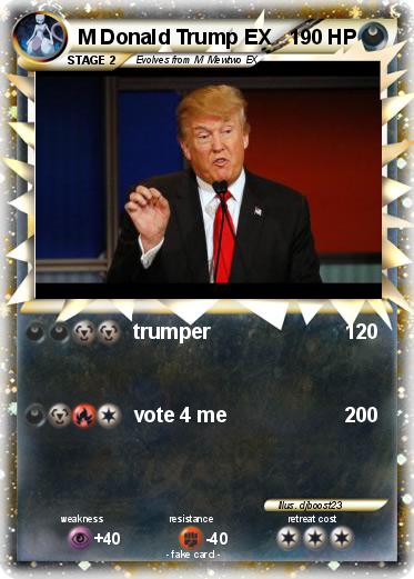 Pokemon M Donald Trump EX