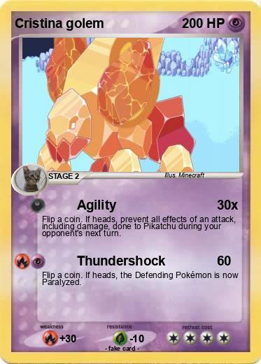 Pokemon Cristina golem