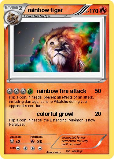 Pokemon rainbow tiger