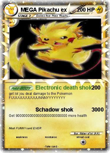 Pokemon MEGA Pikachu ex