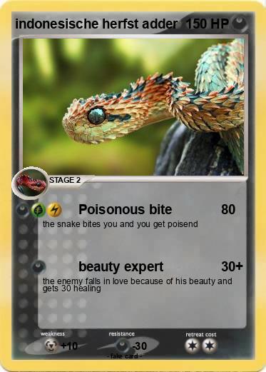 Pokemon indonesische herfst adder