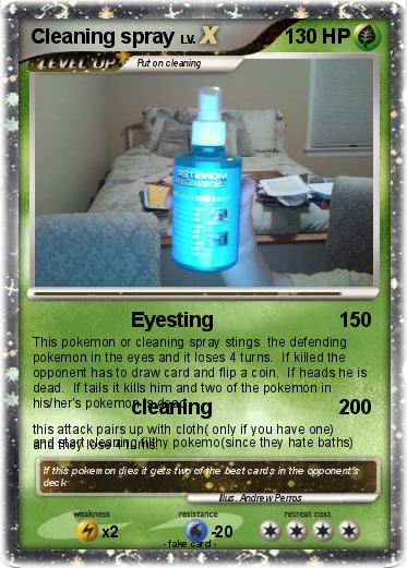 Pokemon Cleaning spray
