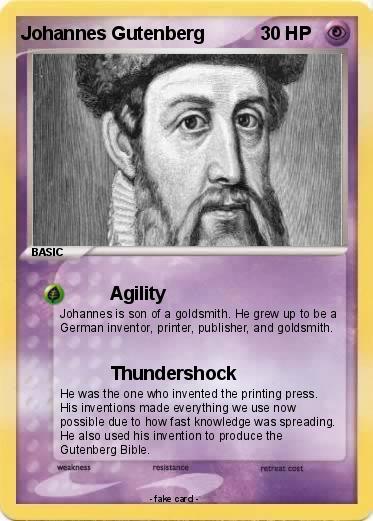 Pokemon Johannes Gutenberg