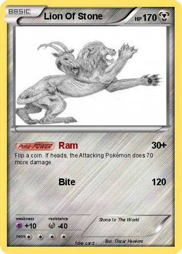 Pokemon Lion Of Stone