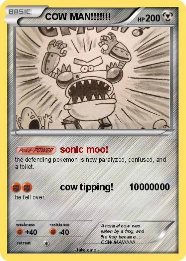 Pokemon COW MAN!!!!!!!