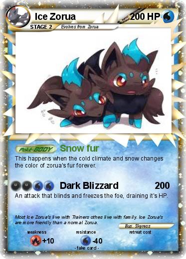 Pokemon Ice Zorua