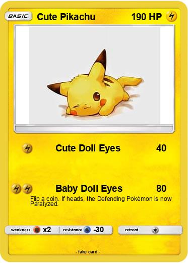 Pokemon Cute Pikachu