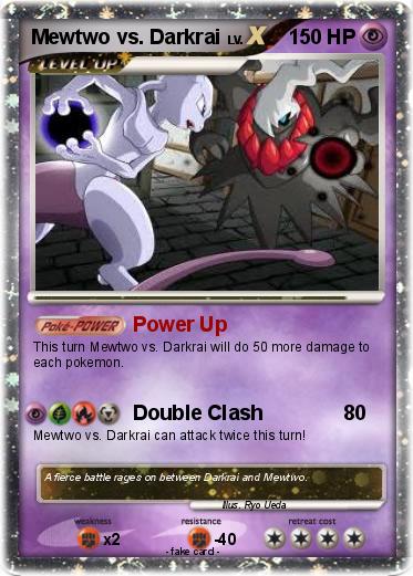 Pokemon Mewtwo vs. Darkrai
