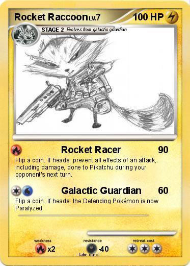 Pokemon Rocket Raccoon