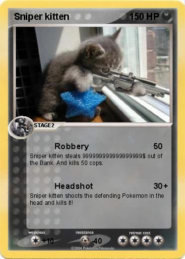 Pokemon Sniper kitten