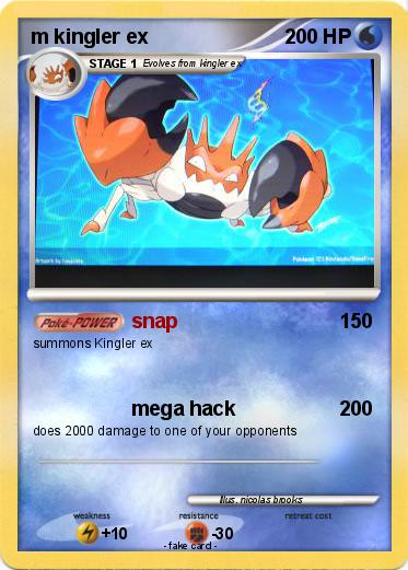 Pokemon m kingler ex