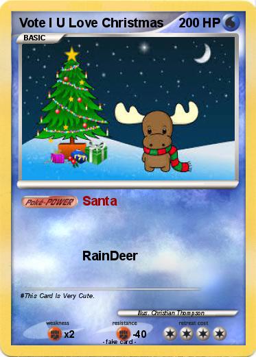 Pokemon Vote I U Love Christmas