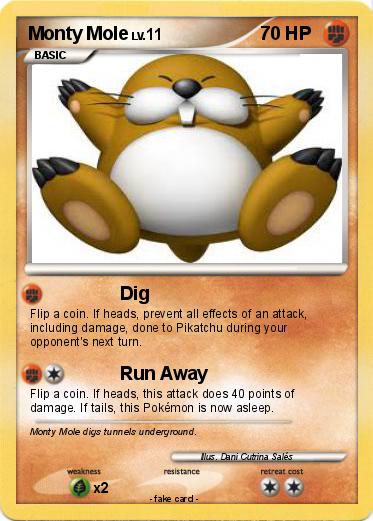 Pokemon Monty Mole