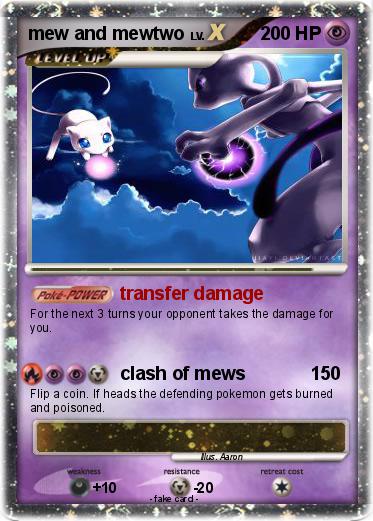 Pokemon mew and mewtwo