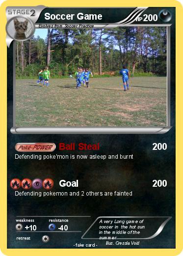 Pokemon Soccer Game