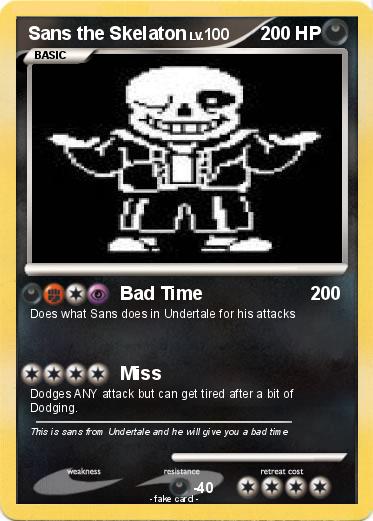 Pokemon Sans the Skelaton