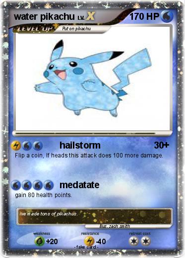 Pokemon water pikachu