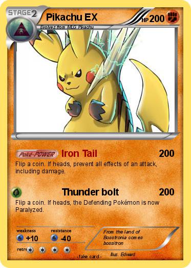 Pokemon Pikachu EX